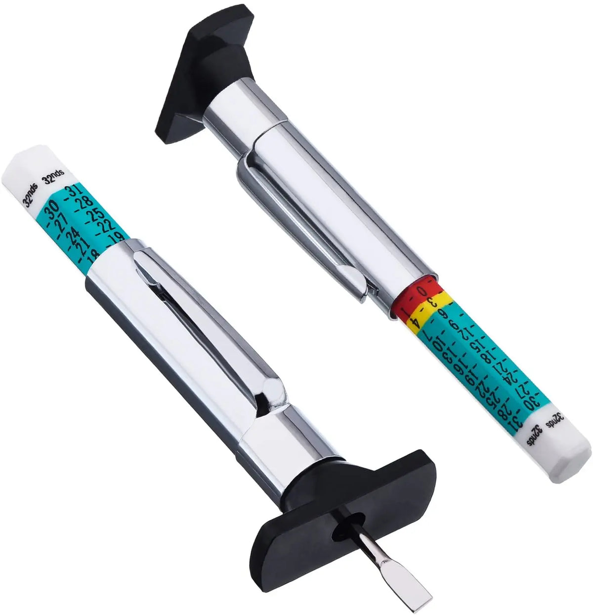 Universal Two-Sided Smart Color Coded or Colorful Tire or Tyre Tread Depth Gauge (Pack of 3)
