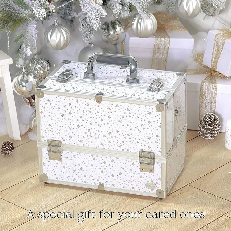 Beautify Make Up Organiser Professional Travel Cosmetic Vanity Case Lockable Makeup