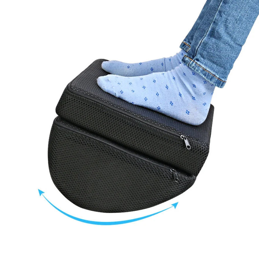 Foam Filling Water Drop Shape Adjustable Office Foot Rest Pillow Under Desk