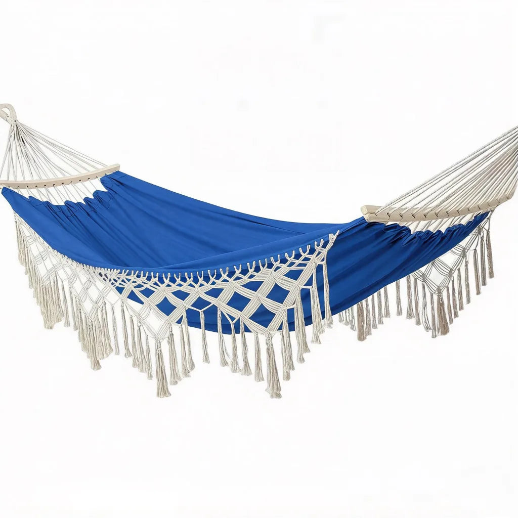 Tassel Hammock Outdoor Anti-Side-Tipping Thickened Canvas Princess Style Hanging Outdoor