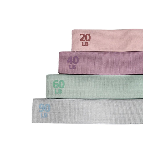 Exercise Workout Fitness Pilates Yoga Rehab Non Slip Fabric Resistance Loop Bands