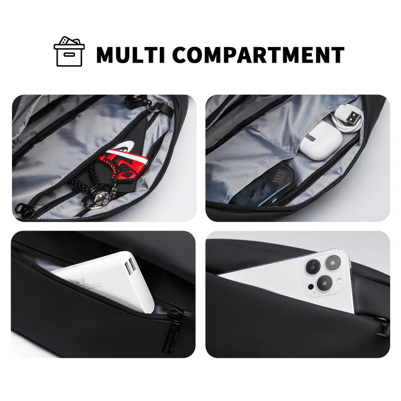 Lightweight Fanny Pack Belt Bags Waterproof Compact Waist Bags for Men Chest Crossbody