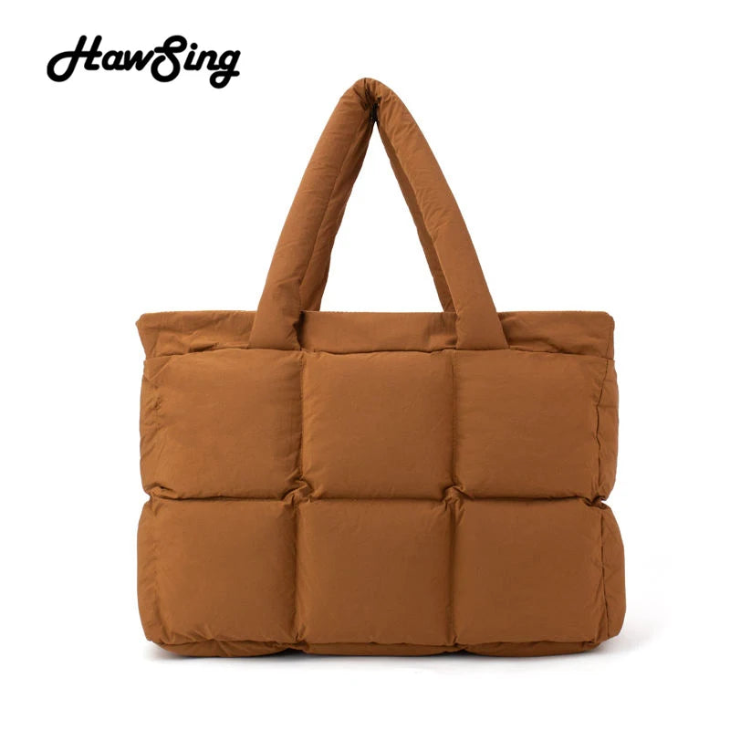 Multicolored Cute Tote Bag Fluffy Soft Large Tote Bag Puffer Tote Bag Handbag