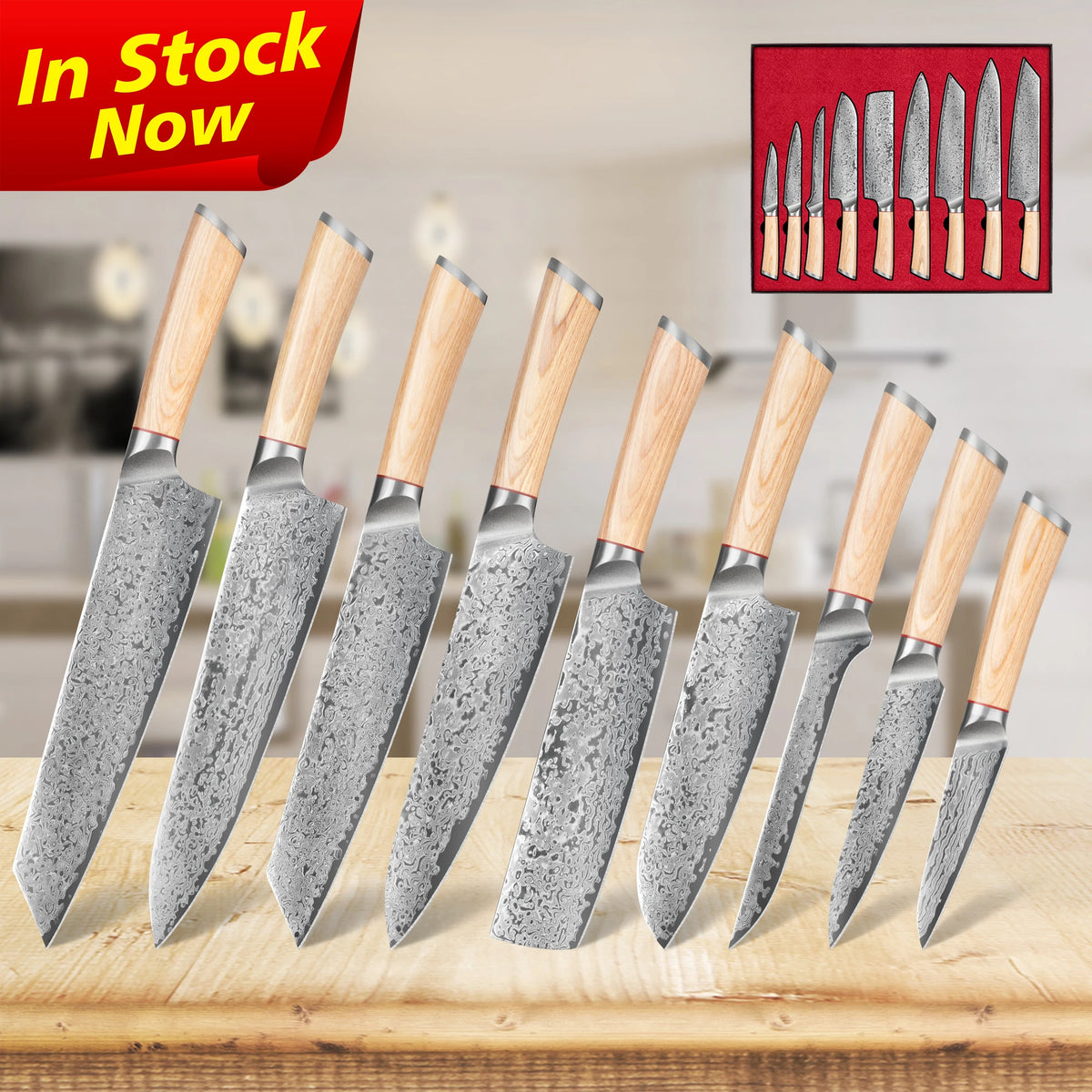 10% Off Top Selling 67 Layers Vg10 Japanese Kitchen Knives Damascus Chef Knife Set