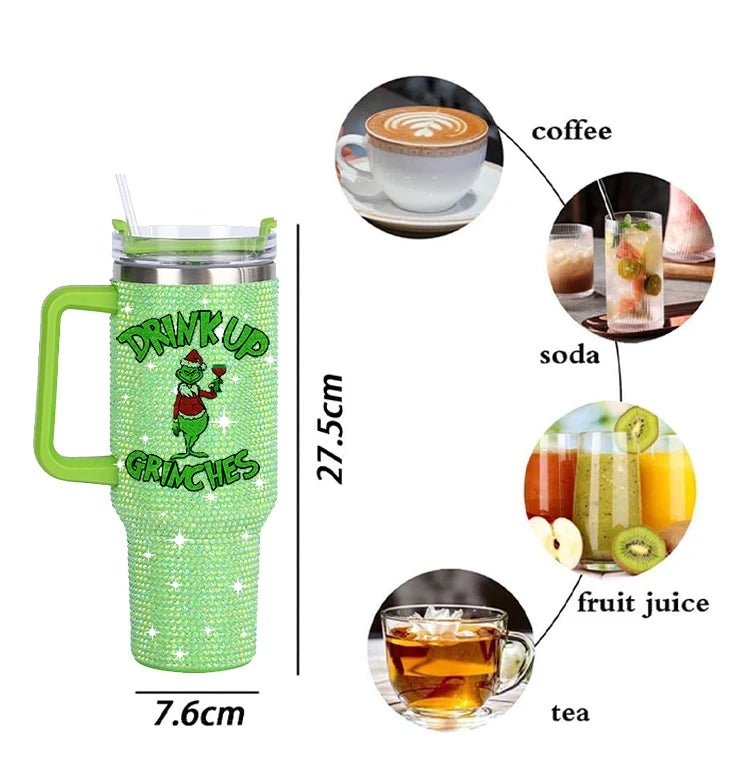 Customized 40 Oz Stainless Steel Double Wall Vacuum Insulated Travel Tumbler with Lid