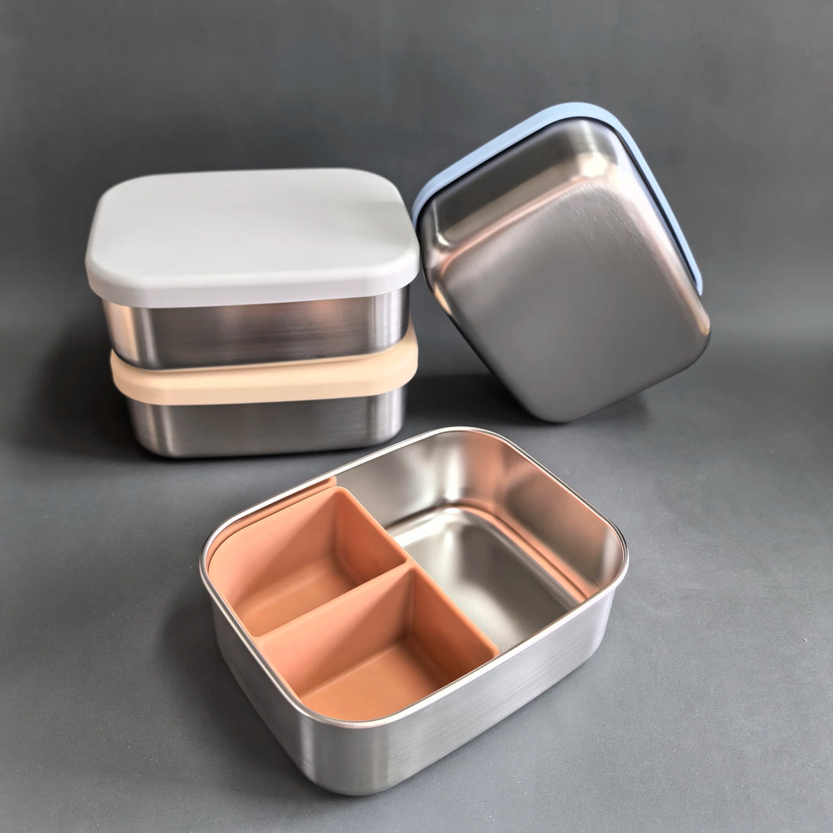 Morden Kids Dining Snack Food Container BPA-Free Bento 304 Stainless Steel Leak-Proof