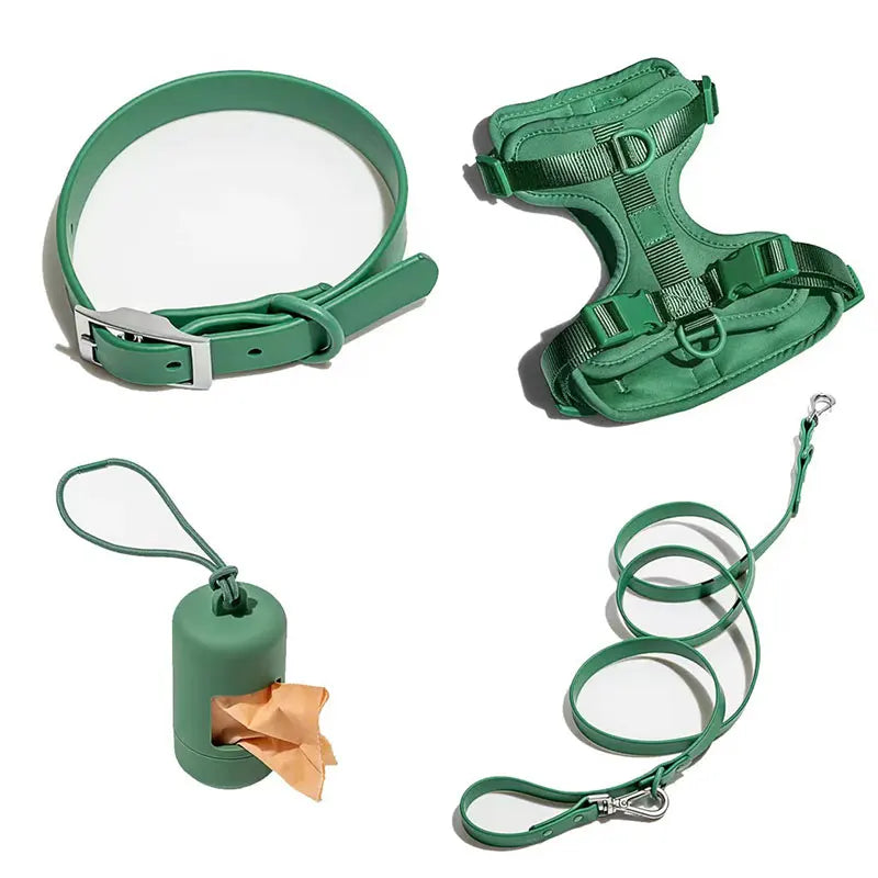 Practical Waterproof Tactical Dog Harness No-Pull Design with PVC Nylon Oxford for Large