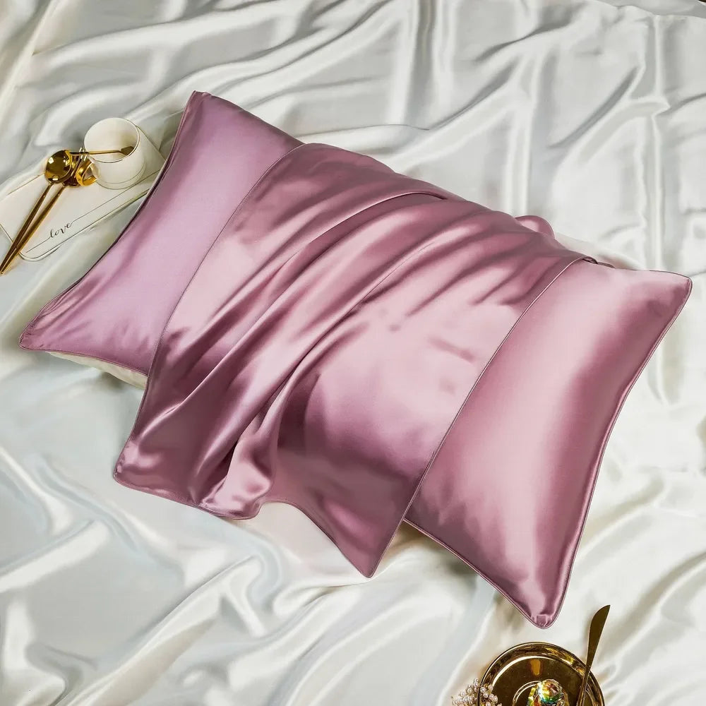 Custom Super Soft Silk Satin Pillowcase for Hair and Skin Silky Cooling Hidden Zipper
