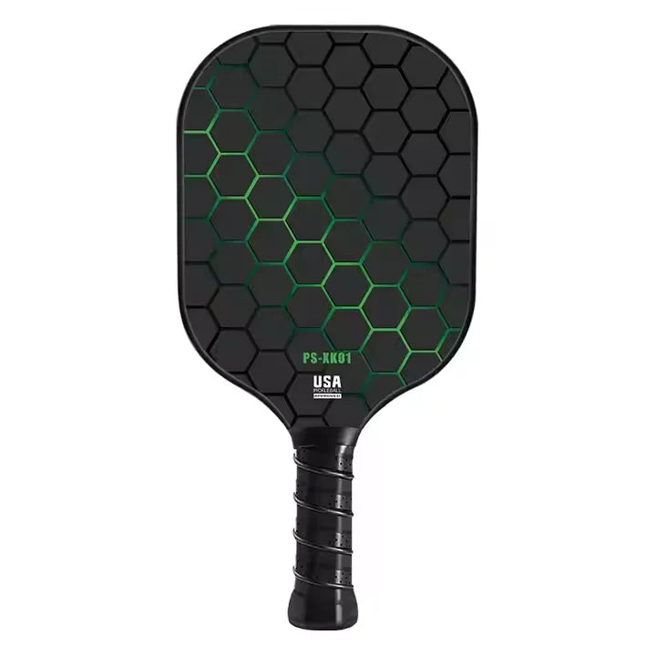 Durable Lightweight Honeycomb Core Carbon Fiber 16mm Portable Pickleball Paddle Sets