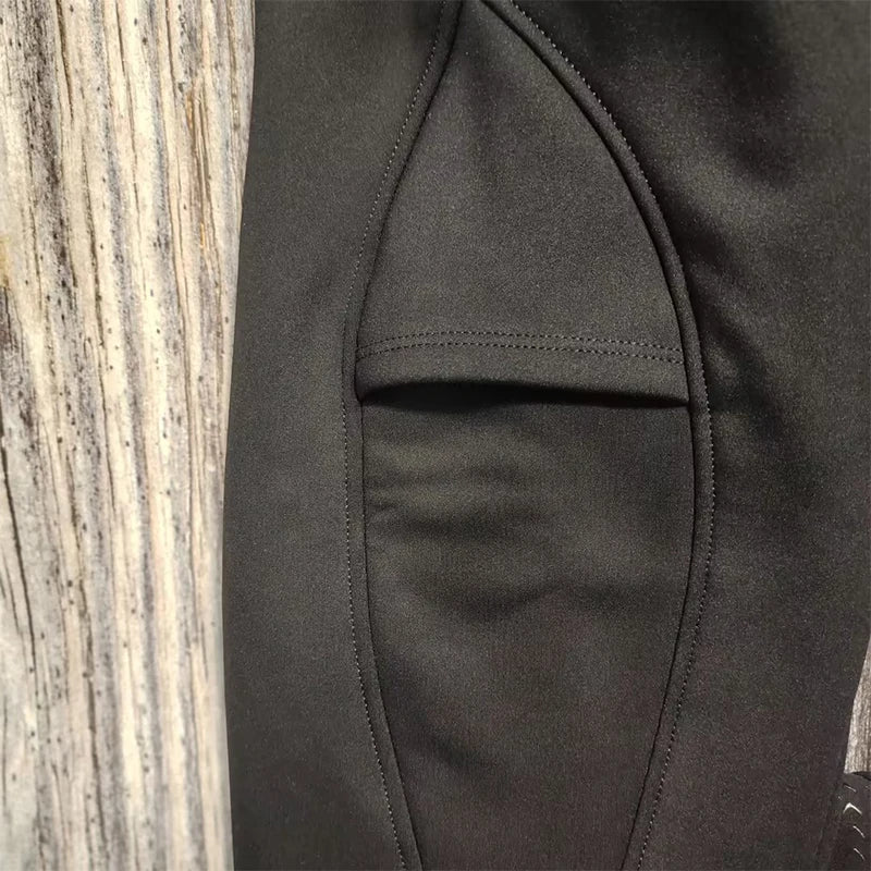 Horse Riding Breeches Keep Warm Competition Equestrian Pants Fleece Lining in Winter