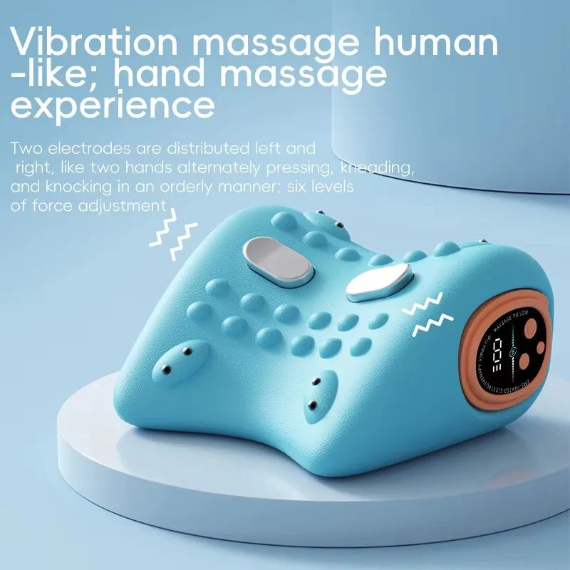 Multifunctional Shiatsu Acupoint Massage Pillow Timing Control Hot Compress Massager Neck