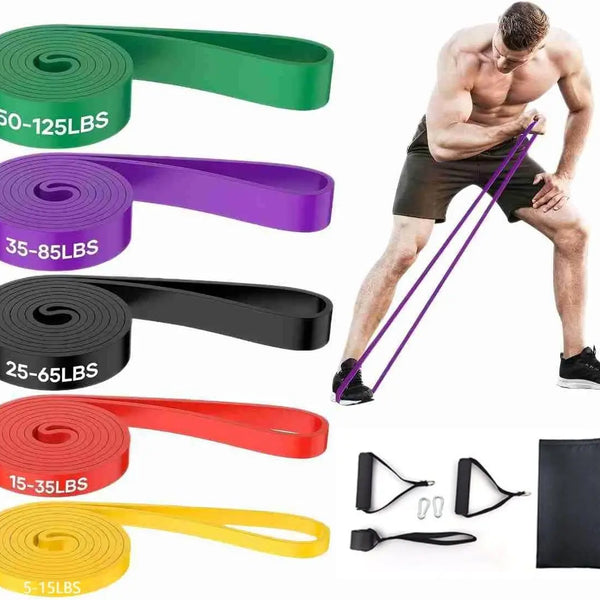 Custom Fitness Elastic Resistance Bands Set for Exercise