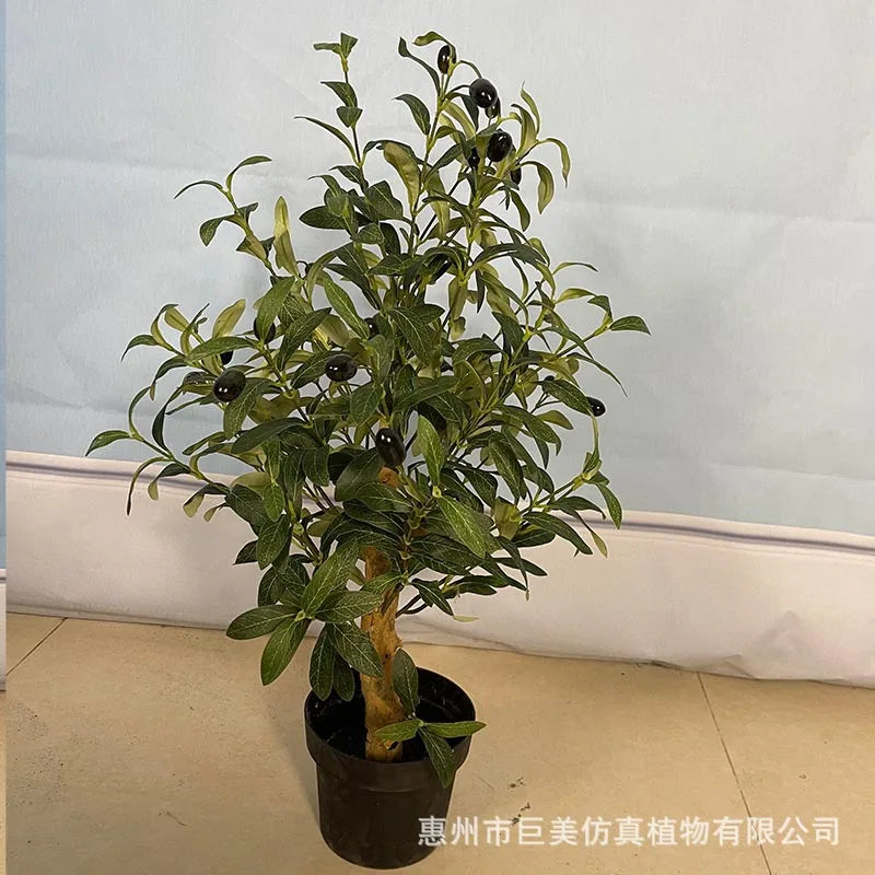 Artificial Olive Tree Bonsai Custom Size UV Resistant Faux Potted Olive Plant Indoor