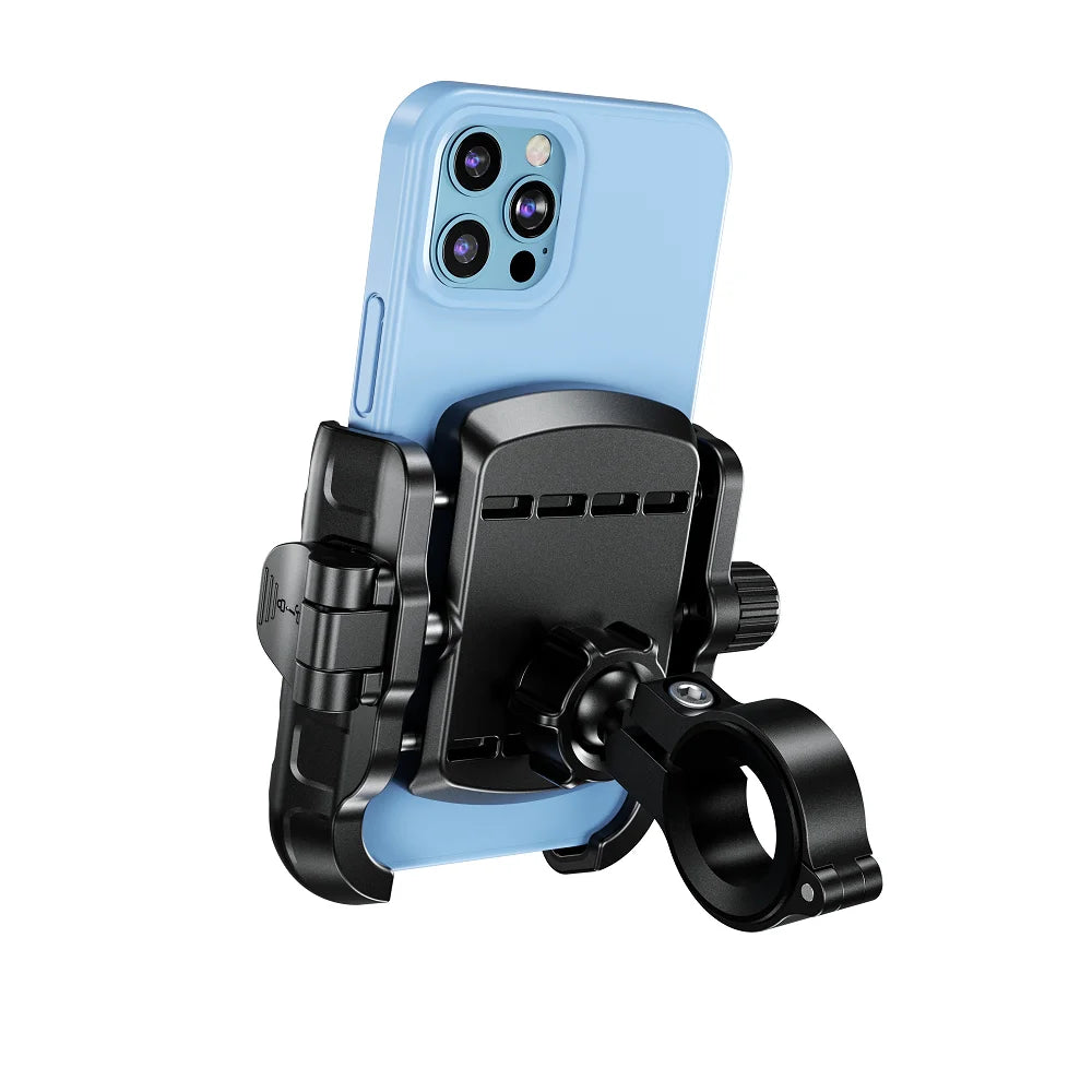 Sturdy Motorcycle Handlebar Mobile Phone Holder With Secure Lock Design Mechanically