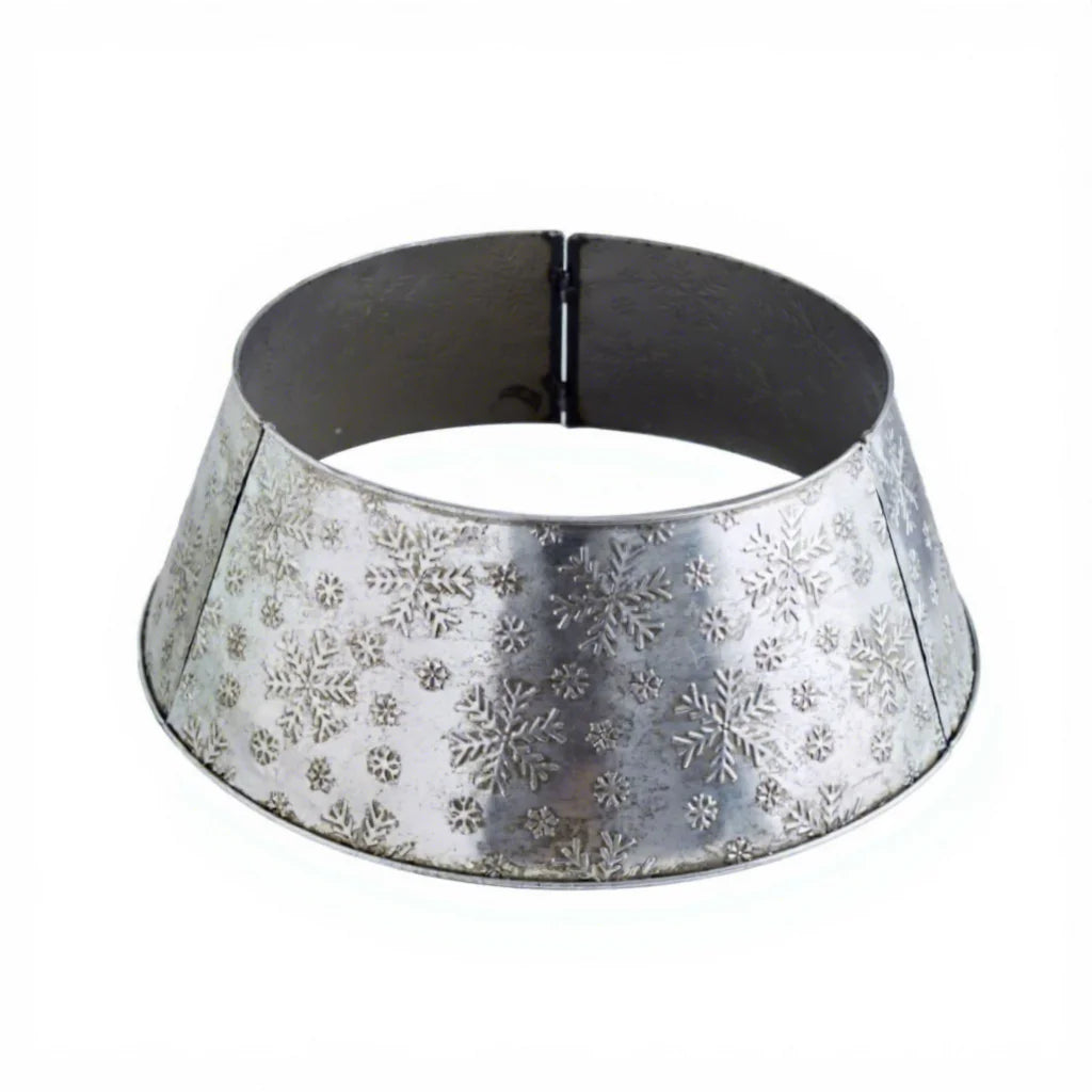 Iron Christmas Tree Base Collar & Ring Decorative Fence for Indoor/Outdoor Holiday Home