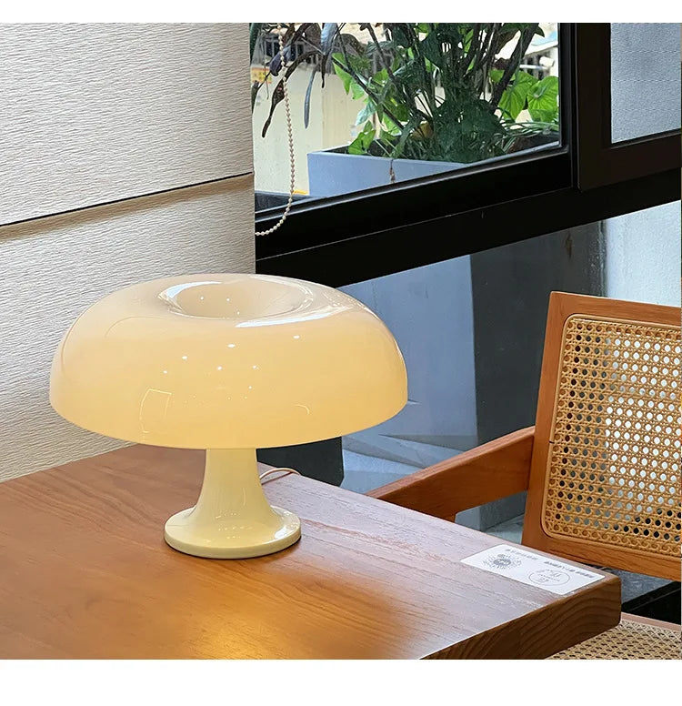 Modern Mushroom Lamp Cordless LED Night Light With Warm White Light For Bedrooms Home