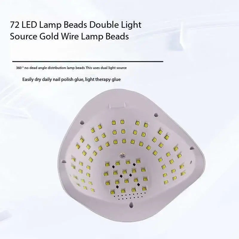 Electric High-Power UV Nail Lamp with 72 LED Beads Quick Drying Gel Polish US Plug Nail