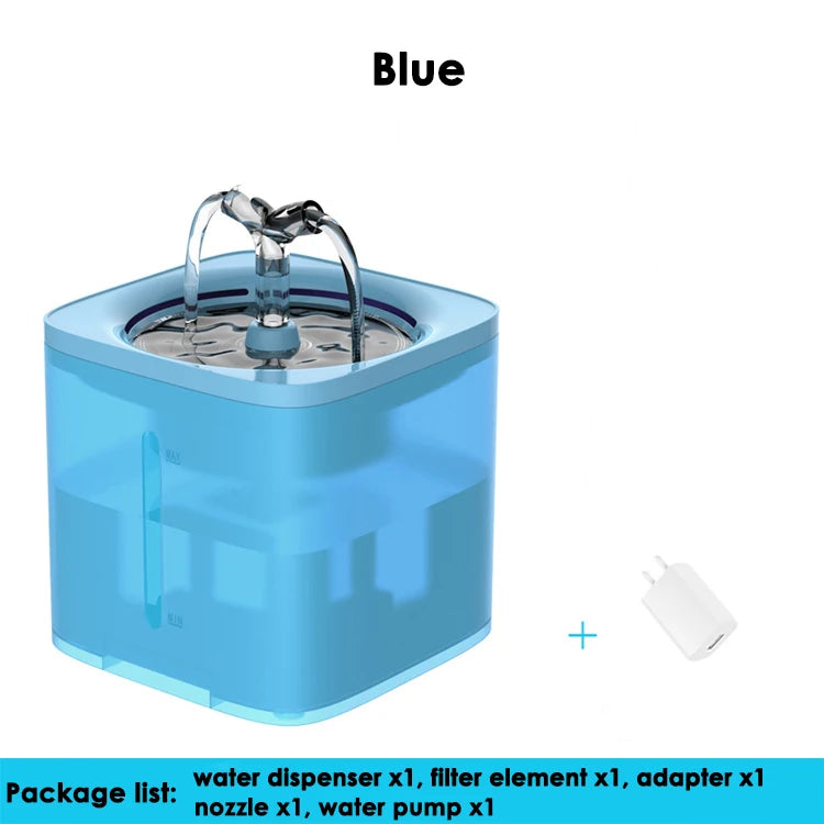 Smart 2L Cat Water Fountain, Electric ABS Pet Water Dispenser with USB Power