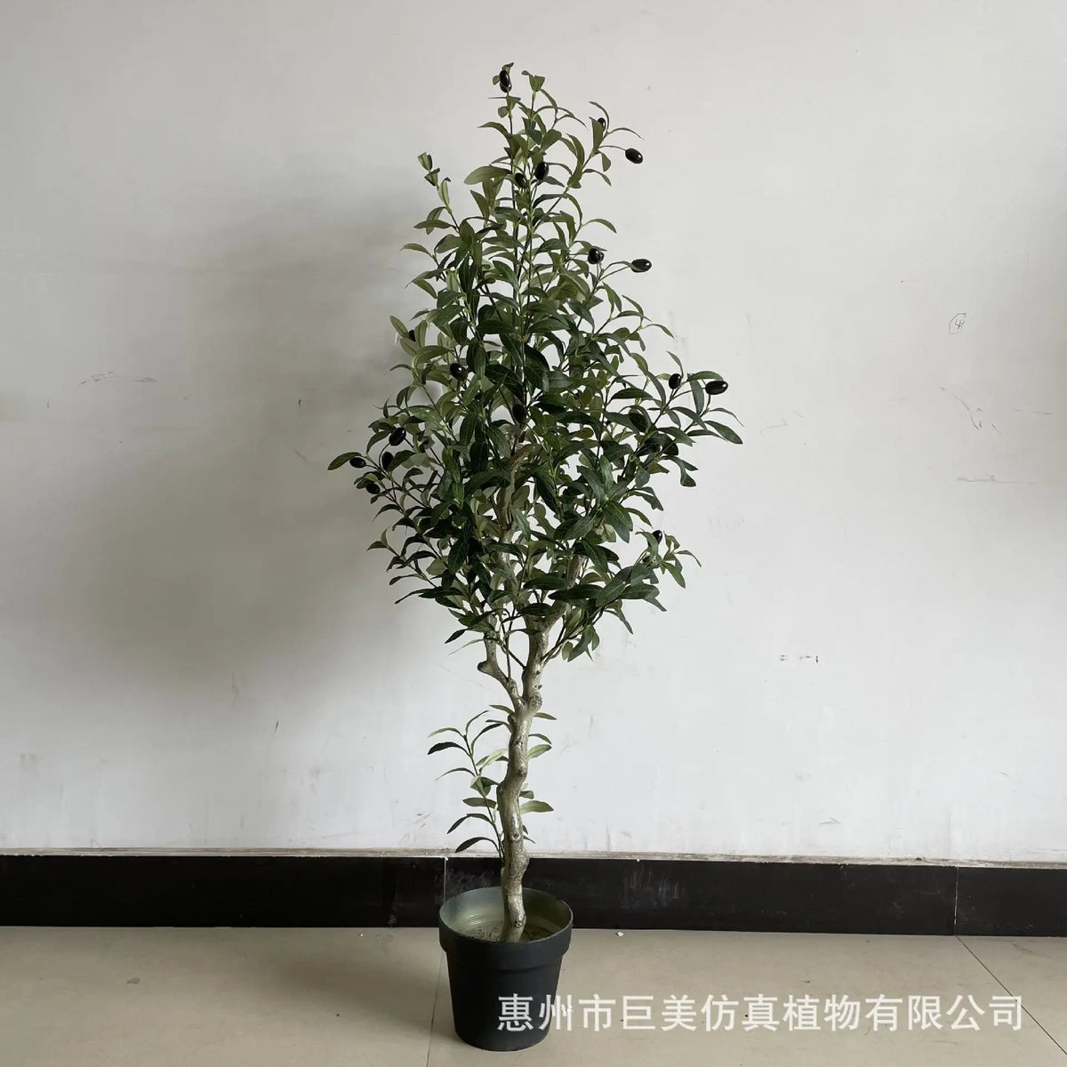 Artificial Olive Tree Bonsai Custom Size UV Resistant Faux Potted Olive Plant Indoor