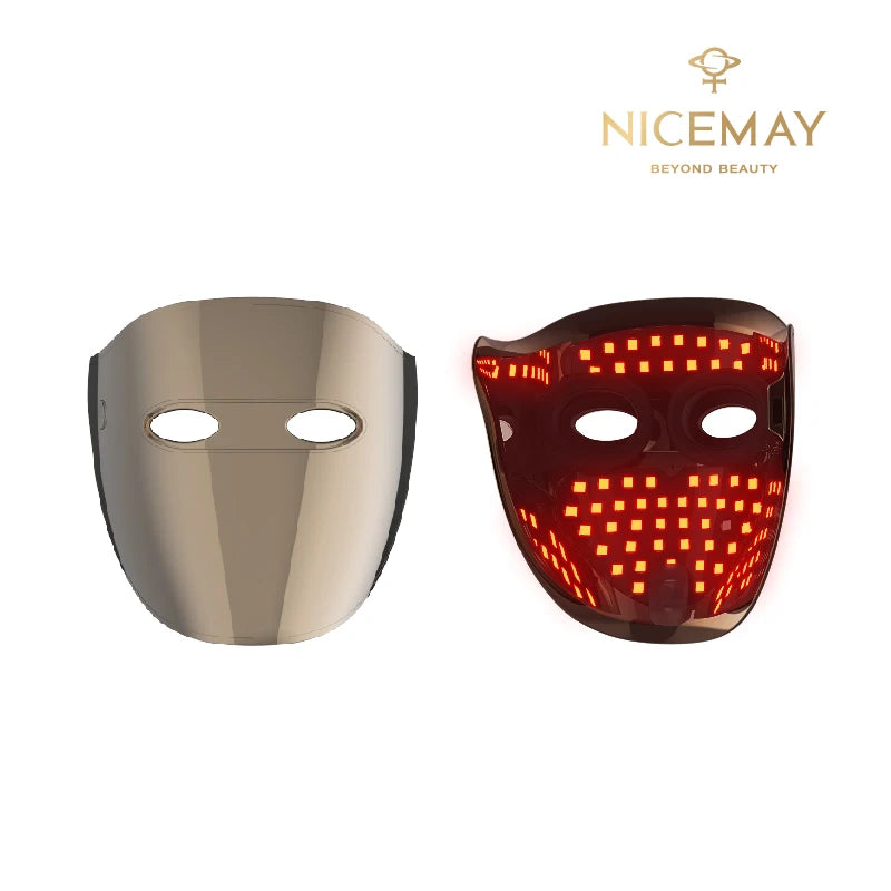 LED Face Mask with Red Light, At-Home Beauty Device in 4 Colors
