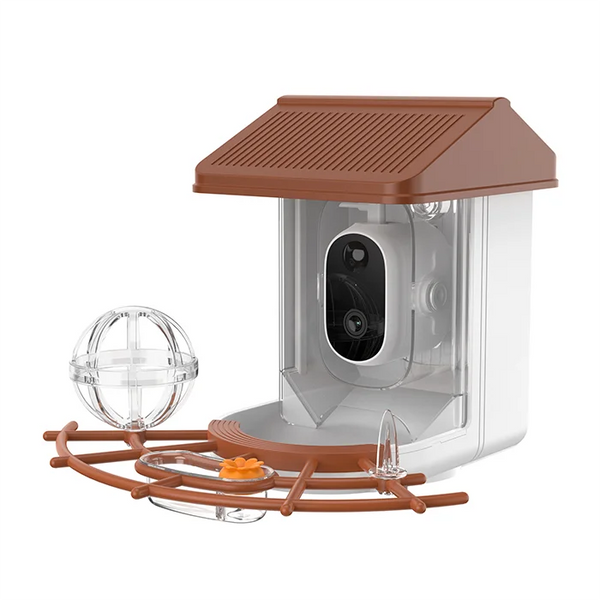 YT Wireless Outdoor Tracking Smart Bird Feeder with Camera Halloween Batteries Solar