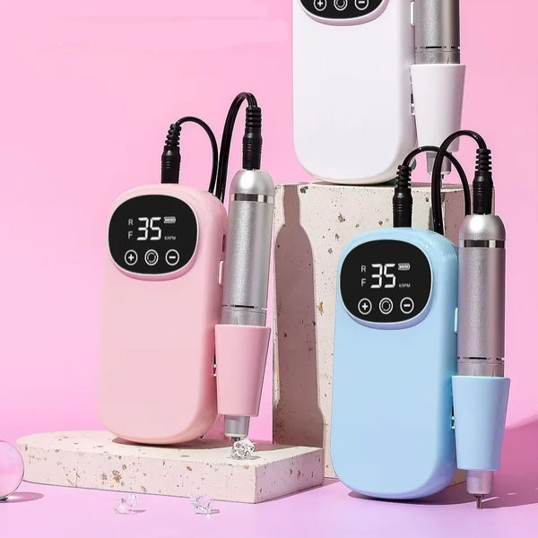 Portable Professional Nail Drill Machine Brushless Motor USB Rechargeable Multifunctional