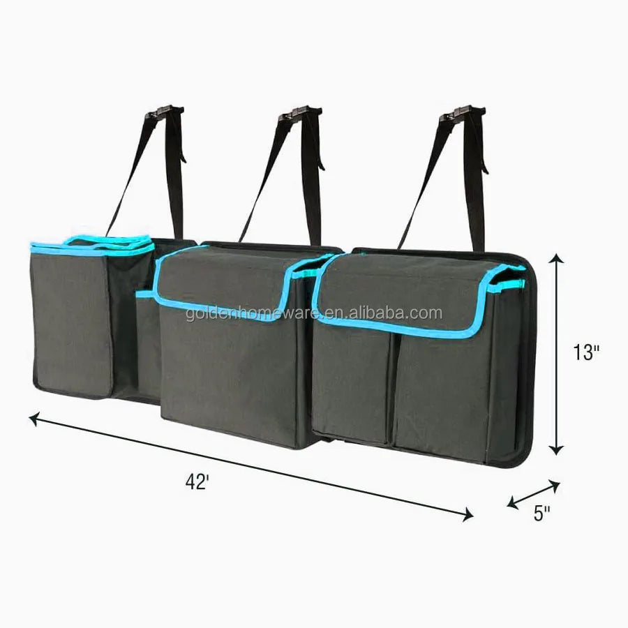 Premium Detachable Outdoor Car Trunk Organizer Backseat Hanging with Cooler Bag