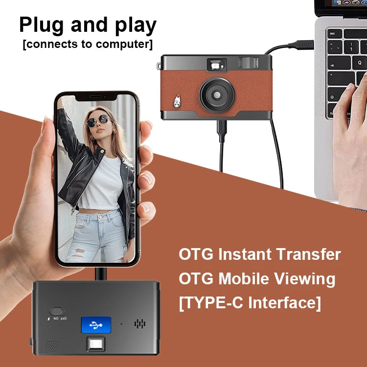 Custom Retro Vintage 8MP Compact Screenless Point and Shoot Digital Without No Screen