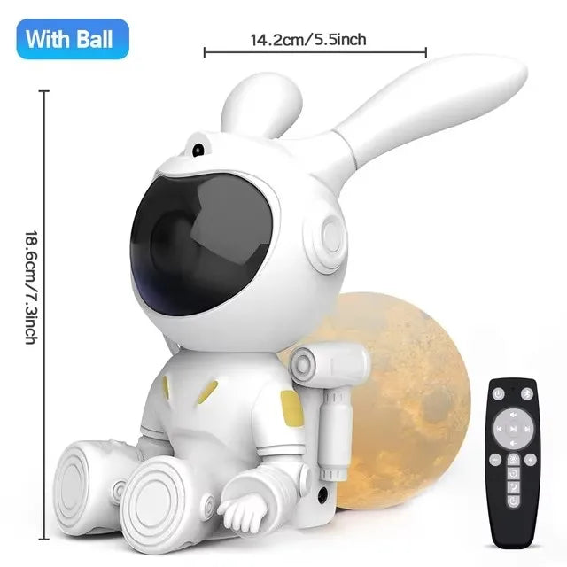 Kids Star DIY Projector Night Light 360 Adjustable Design Astronaut Nebula Galaxy