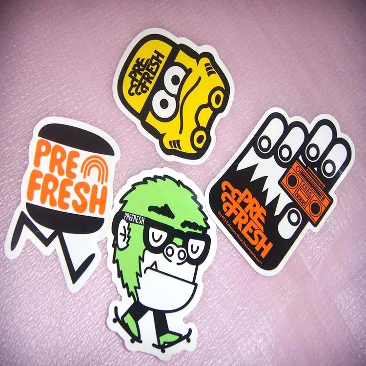 Custom Funny Cartoon Sticker 100 Pc Per Pack (Pack of 3)