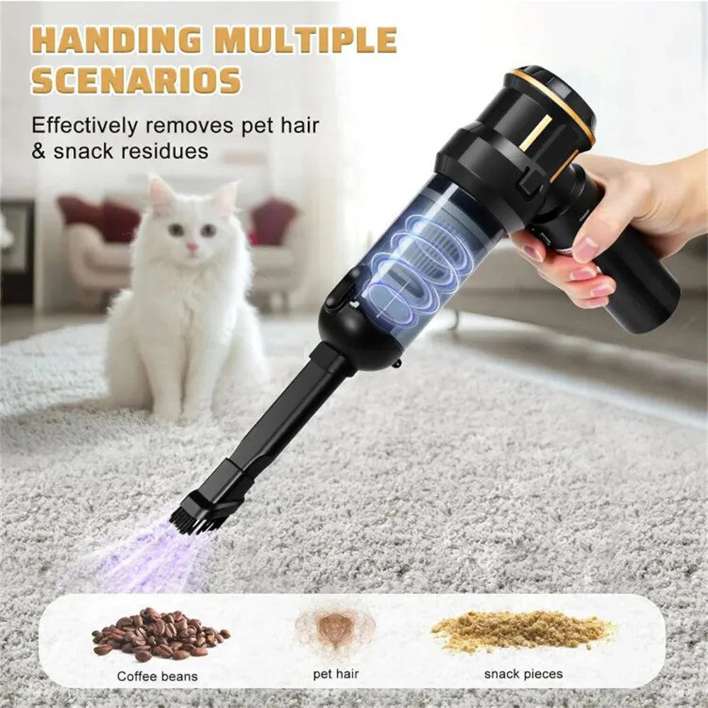 Handheld Car Vacuum Cleaner 16KPa Brushless Motor Cordless Air Duster Portable 6000mAh