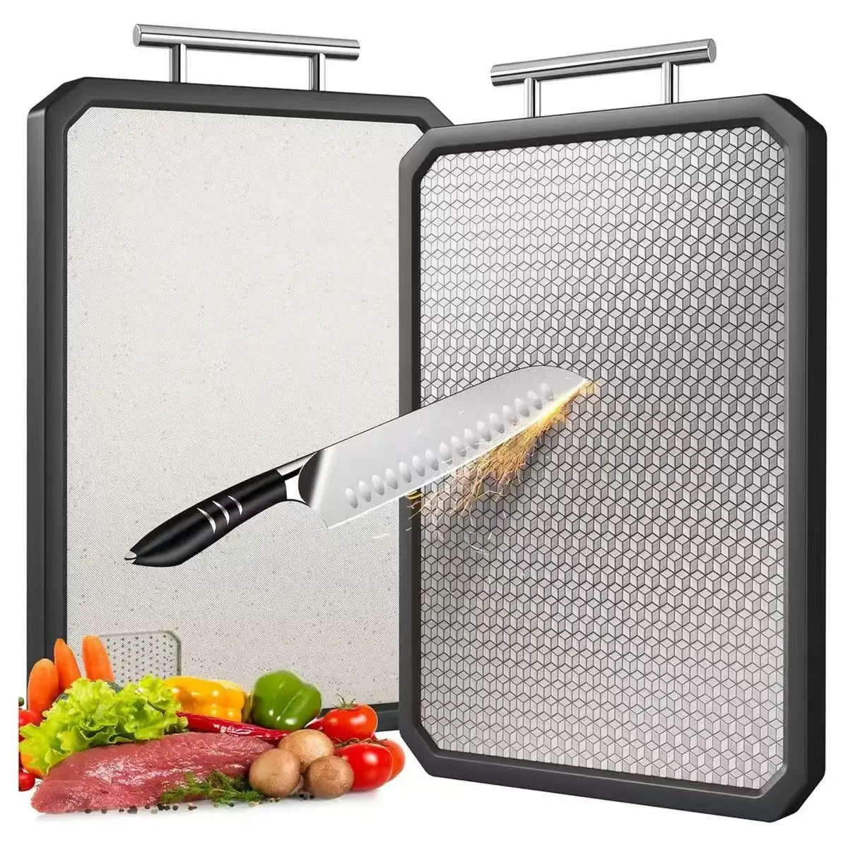 High-Quality Pure Titanium Cutting Board Double Sided Doubled Sided Titanium Cutting