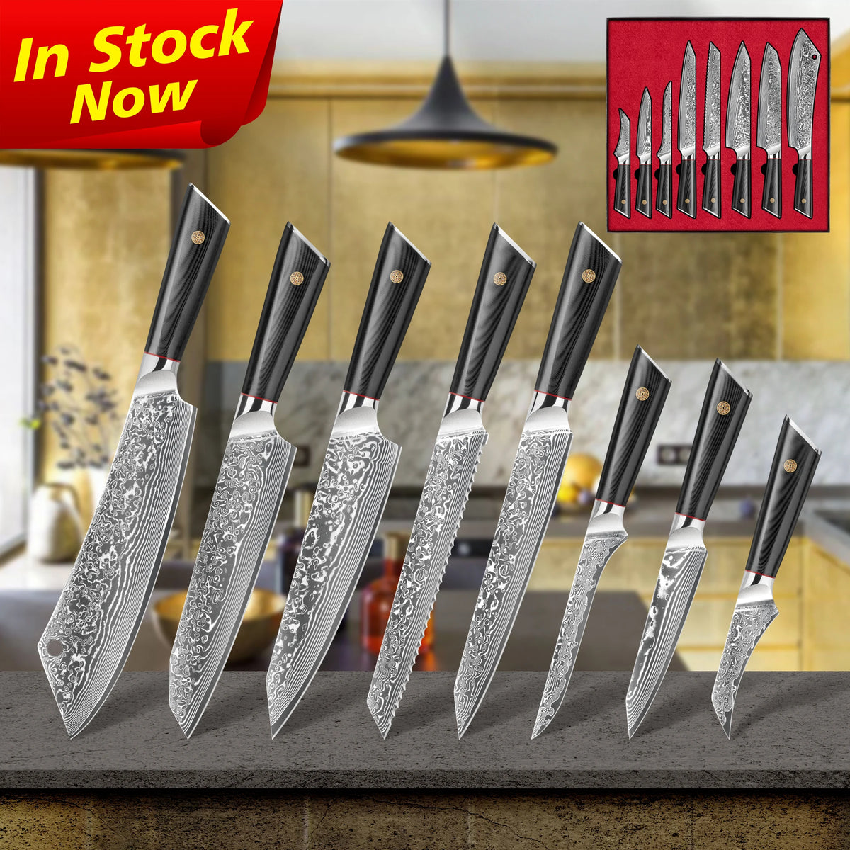 10% Off Top Selling 67 Layers Vg10 Japanese Kitchen Knives Damascus Chef Knife Set