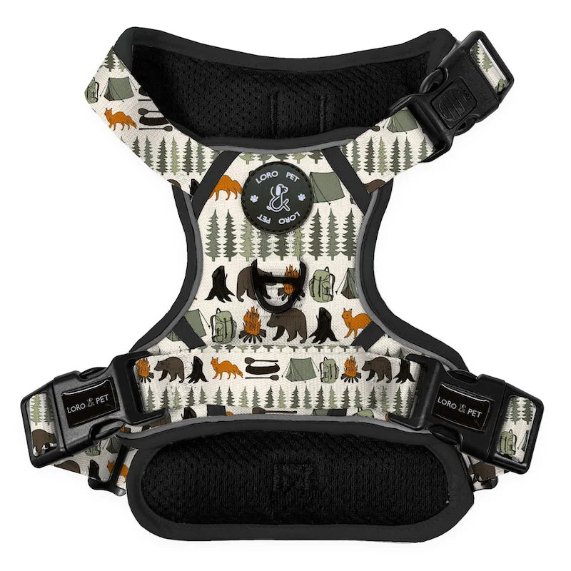 Reflective Oxford Nylon Dog Harness with Handle in Solid Colors