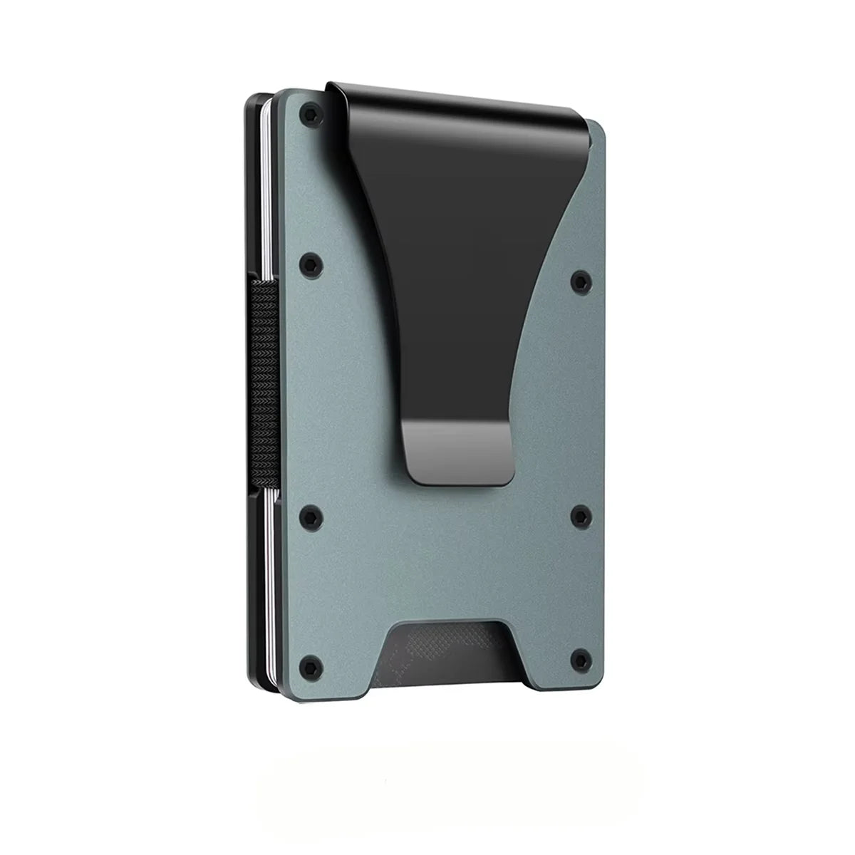 Minimalist Carbon Fiber Card Holder RFID Blocking Slim Unisex Wallet with Money Clip 3