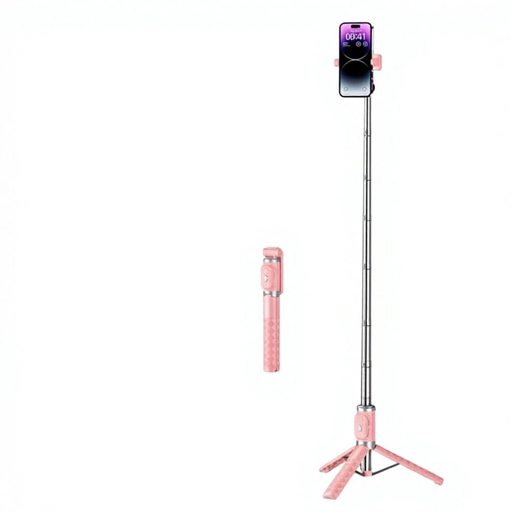 Stable Bluetooth Selfie Stick Tripod with Remote 2 in 1 Adjustable Phone Stand