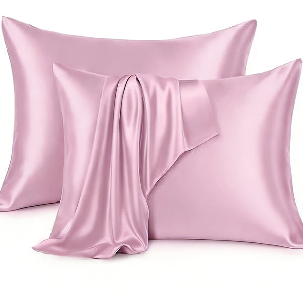 4Pcs Luxury Satin Pillowcase Set Silky Smooth Fabric for Hair & Skin Care Hypoallergenic