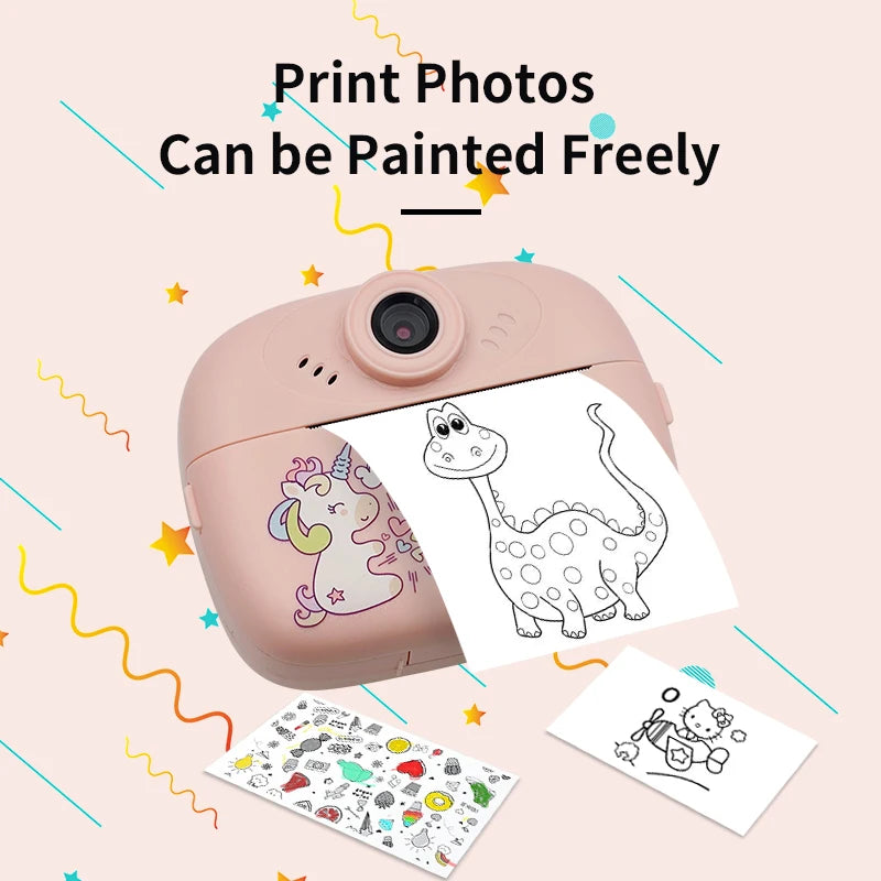 Children Gift Instant Camera Portable Mini Photo Printer Cute Camera Printer For Kids