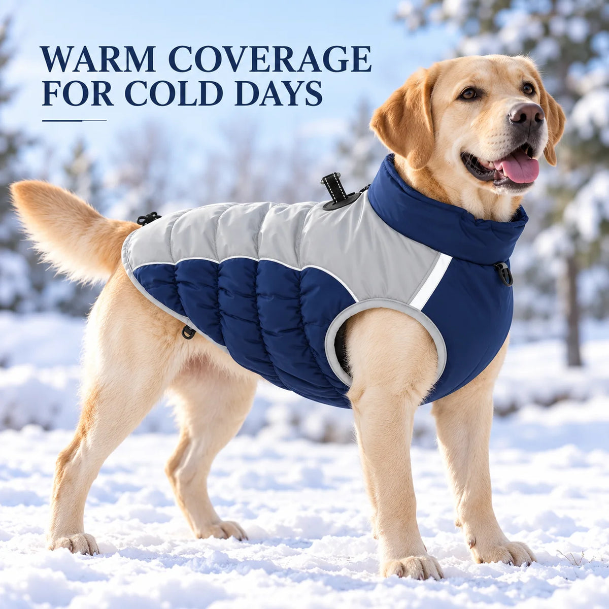 Zheng Xin Warm Winter Polyester Dog Coat Waterproof Jacket Vest Reflective Puppy Apparel