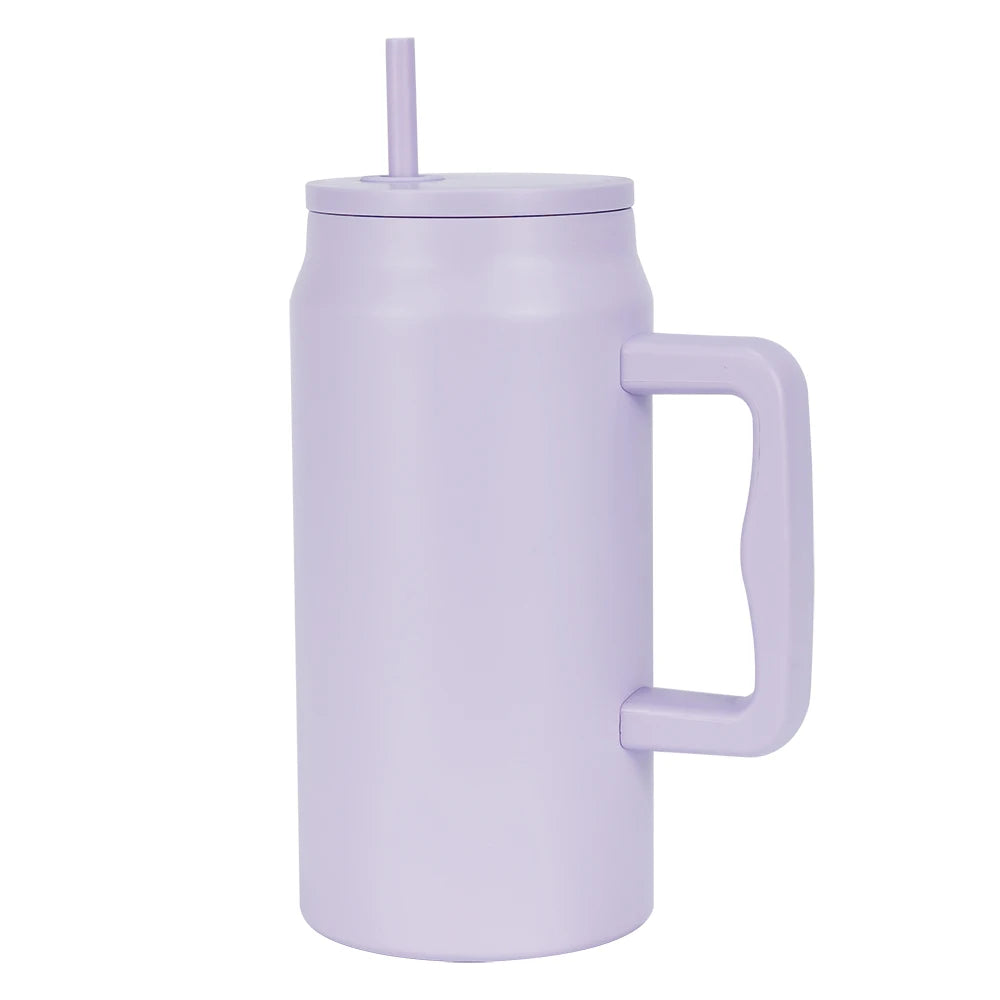 40oz Stainless Steel Insulated Tumbler with Straw Customized Design For Water Coffee Iced