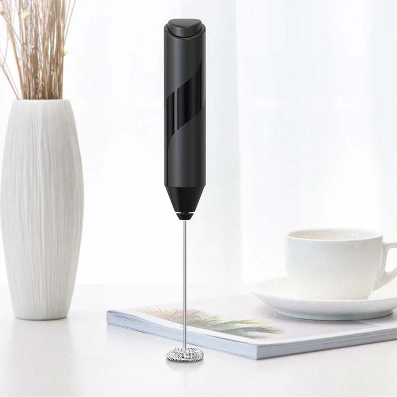 Compact Handheld Electric Milk Frother Easy Clean Portable Professional Coffee Foam Mixer
