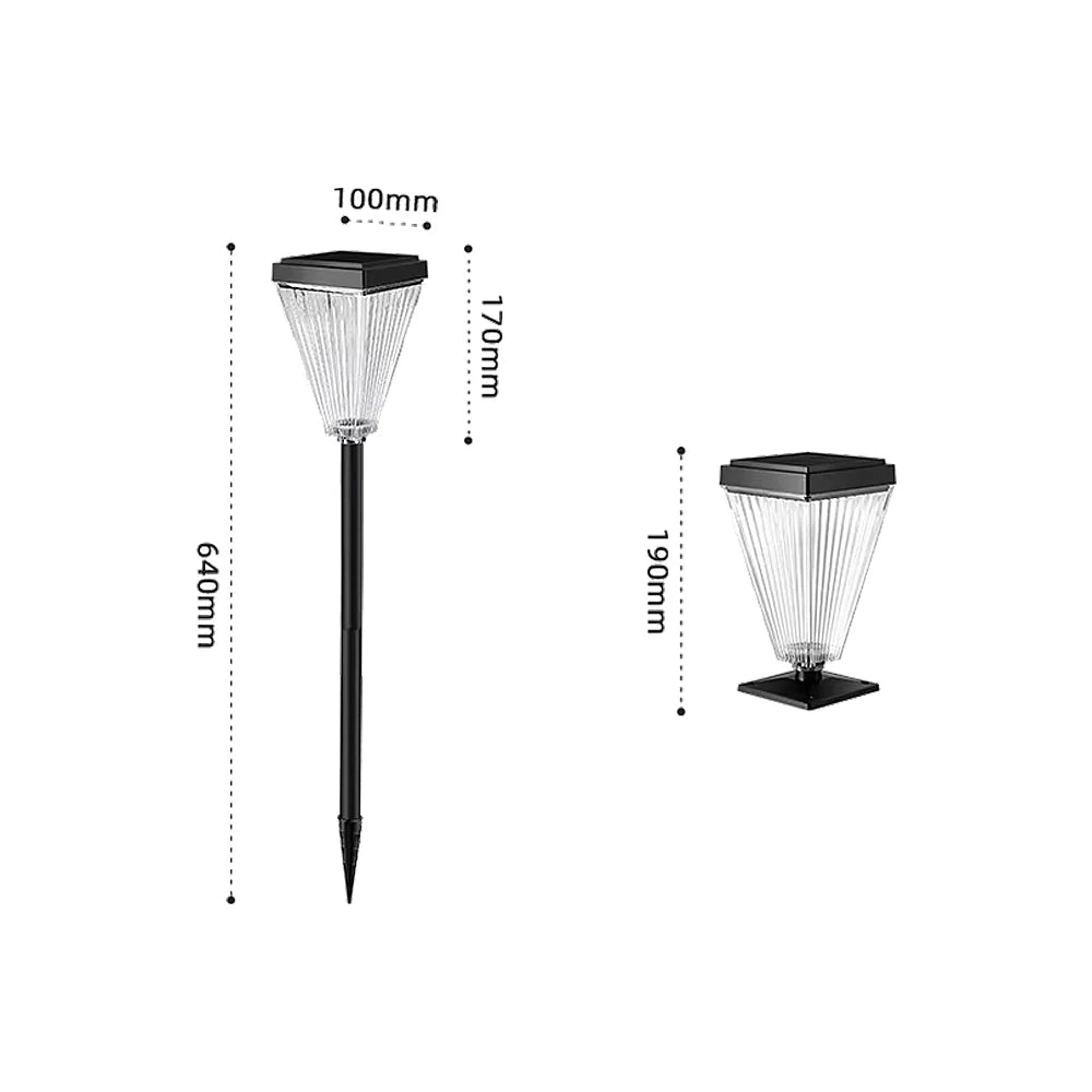 Waterproof IP65 Certified LED Solar Garden Lights High-Brightness Outdoor Decor
