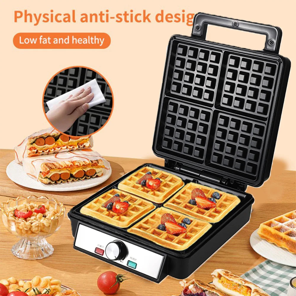 Lovfe Top-Rated Home Products Professional Electric Belgian Nonstick Waffle Maker Machine