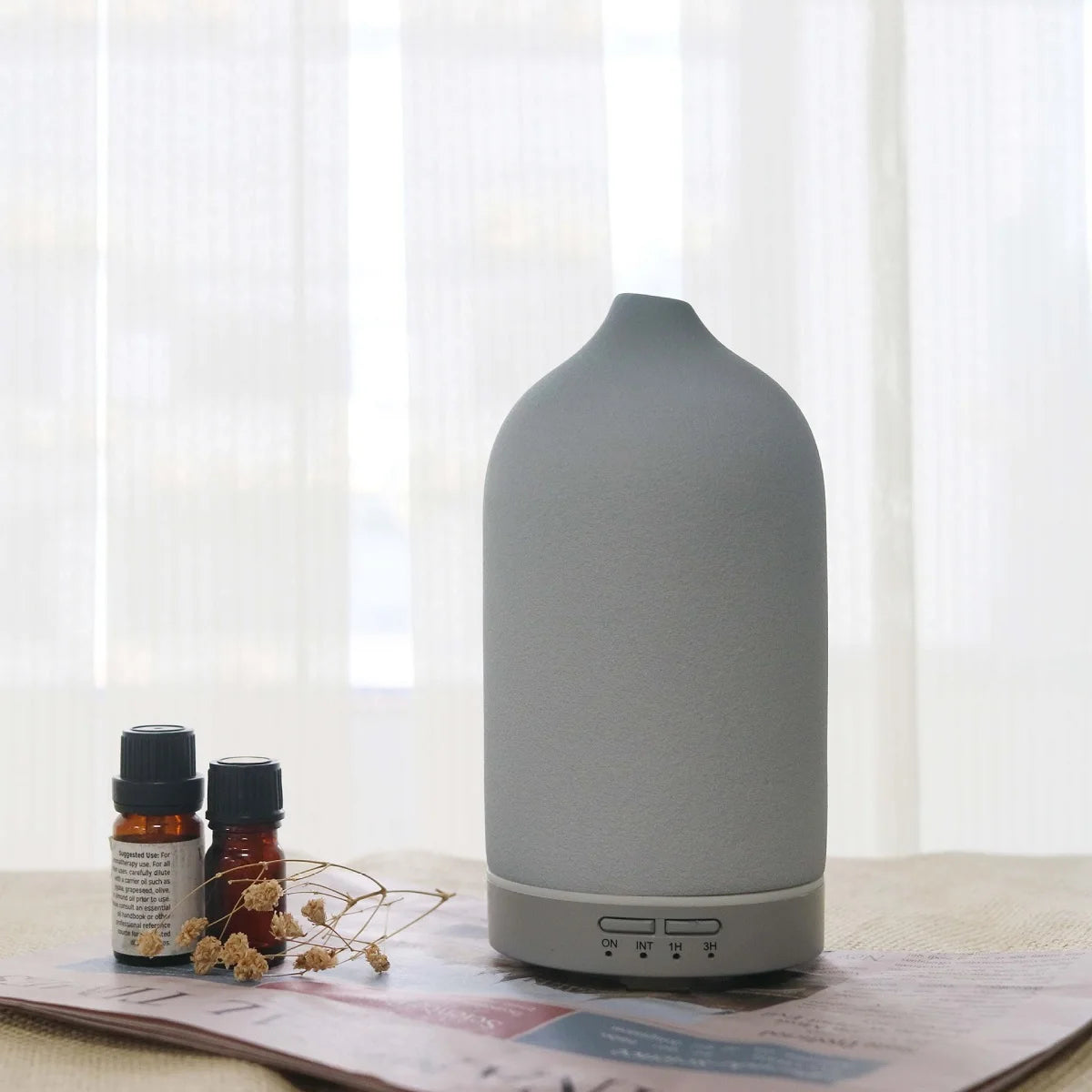 5 Colors Ceramic Aroma Diffuser 100ml Essential Oil Diffuser Ultrasonic Fragrance