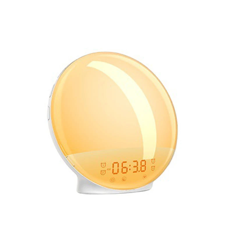 LED Table Light Speaker Smart Wake Up Light Sunrise Alarm Clock Table Lamps Decor Light