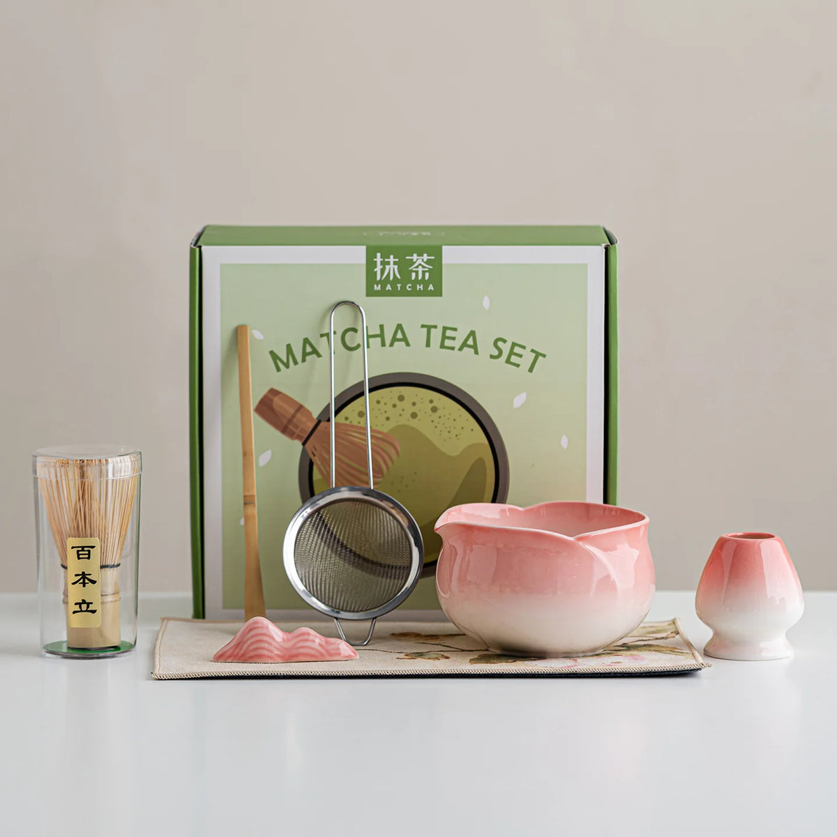 Ceramic Matcha Whisk Set Lightweight Matcha Tool Kit