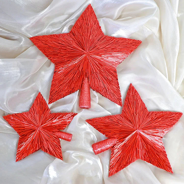 Christmas Tree Top PET Material Five-Pointed Star Christmas Tree Topper Star