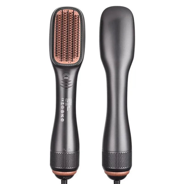 Professional Ionic Hot Air Brush 2-in-1 Hair Dryer Straightener Styler for Middle East