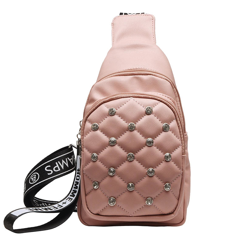 Fanny Pack for Women Diamond Belt Bag Crossbody Waist Bags Phone Purse Shoulder