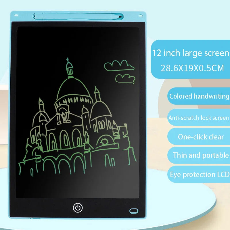 8.5 Inch 10 Inch 12 Inch LCD Writing Board Memo Pads Style Children'S Digital Electronic